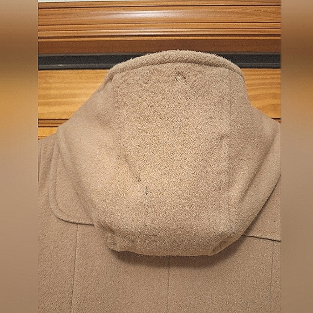 Women's Tan Toggle Coat - Picture 12 of 14